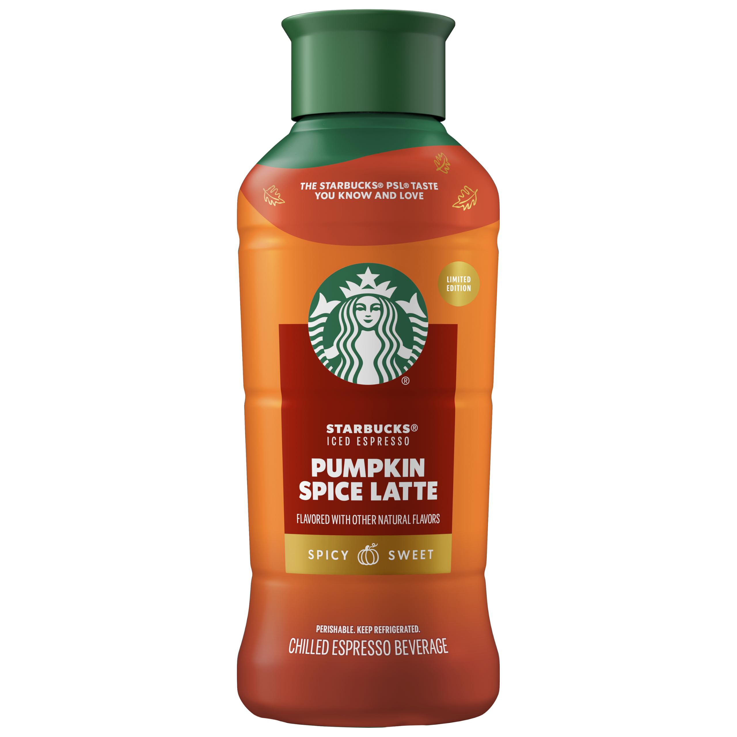 Starbucks Pumpkin Spice Latte Iced Espresso, 40 Fl Oz Bottle